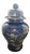 Toyo Kiku Cobalt Blue Lidded Ginger Jar For Sale
