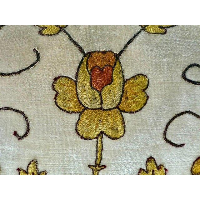 Textile Pair of Pillows With 19th Century Hand-Applied Appliqués For Sale - Image 7 of 9
