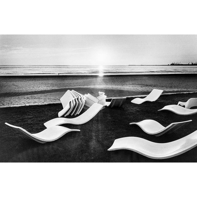 Black and white Maritime 1970's Seascape Photograph. Martine Franck (2 April 1938 – 16 August 2012) was a Belgian...