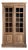 Antique Glass-Fronted Bookcase, 1890s For Sale