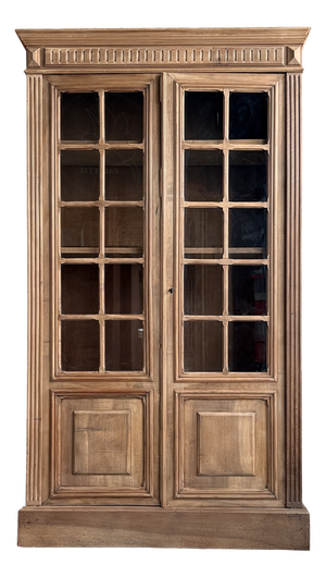 Antique Glass-Fronted Bookcase, 1890s