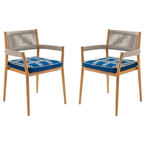 Dine Out Outside Chairs by Rodolfo Dordoni for Cassina, Set of 2 For Sale - Image 9 of 9