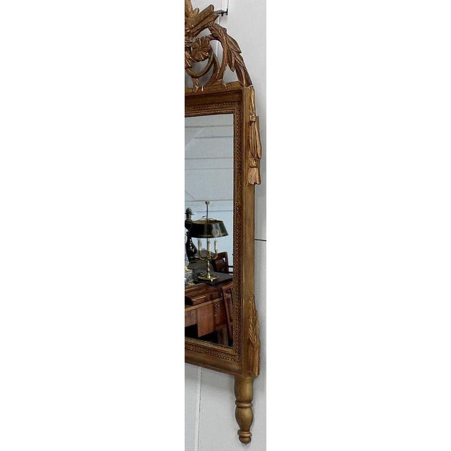 Golden Wood Louis XVI Style Mirror, 19th Century For Sale - Image 10 of 18