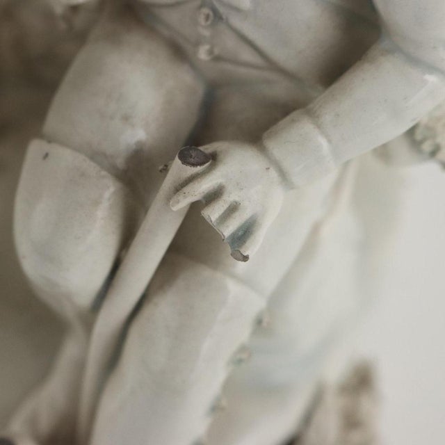 Ceramic 19th Century Sculpture in White Ceramic, Italy For Sale - Image 7 of 15
