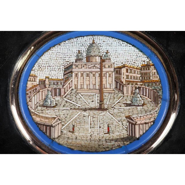 19th-Century Restoration Box with Micromosaic For Sale - Image 4 of 11