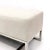 Modern Pasargad Home Luxe Upholstered Bench, Ivory W48" For Sale - Image 3 of 7