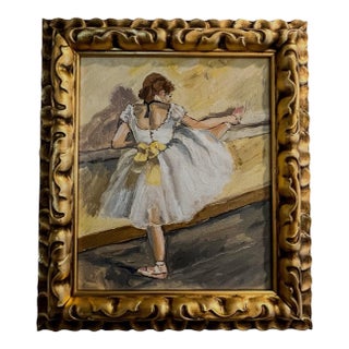 Impressionist Oil Painting After Edgar Degas For Sale