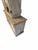 Oyster Gray Sarreid Ltd. Vissy Cabinet & Bookshelf – Distressed Oak Designer Display Hutch For Sale - Image 8 of 12