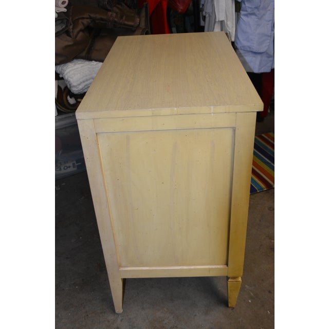 This vintage double door cabinet/bookcase is in 2 pieces. The top simply sits atop, 4 small feet, & could be used...