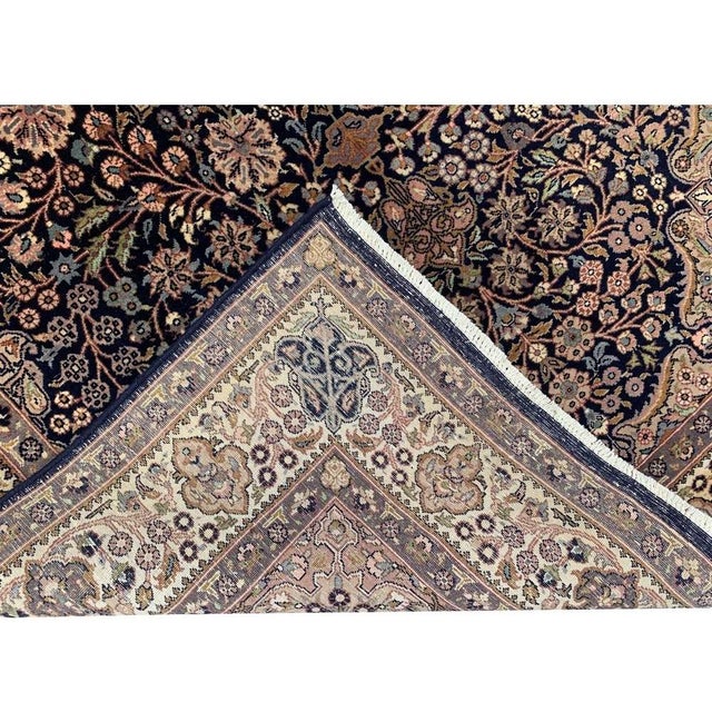 Authentic Hand Knotted Vintage Isfahoun Wool Area Rug 7.3 X 4.6 Ft For Sale - Image 12 of 13