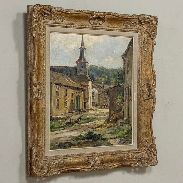Mid 20th Century Framed Oil Painting on Panel by Yvette Lichtfus (1925-2014) 'La Foret Sur Semois' For Sale - Image 5 of 16