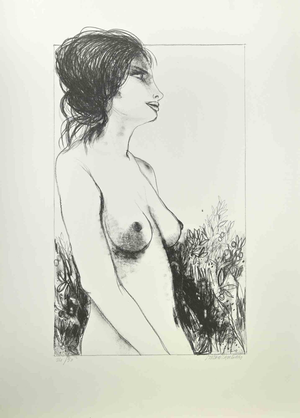 Carlo Marcantonio, Nude of Woman, Lithograph, 1970s