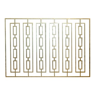 Monumental Custom Steel Gilded Room Screen C.2014 For Sale