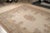 Beige 8x10 Vintage Aubusson Flat Weave Wool Rug, Beige Rose Bouquet For Sale - Image 8 of 14