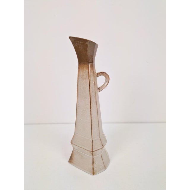 Cubist Pitcher Vase in Ceramic, 1950s For Sale - Image 11 of 11