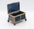 Boho Chic Antique Lapis Lazuli and Gilt Metal Box Casket, 1880 For Sale - Image 3 of 15