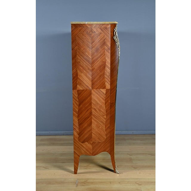 Small Marquetry Display Bookcase, 1890s For Sale - Image 15 of 18