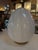 Glass Vintage Mazzega Murano Glass Ovoid Table Lamp – White Striped Art Glass For Sale - Image 7 of 9