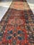 Antique Northwest Persian Heriz Runner Rust, Camel, French Blue Rug 3.4 x 10.6 For Sale - Image 4 of 12