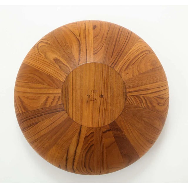 1960's Jens Quistgaard for Dansk Large Teak Salad Bowl For Sale In New York - Image 6 of 9