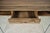 Contemporary Modern Glass Waterfall Writing Desk / Minimalist Faux Bois Console With Drawer For Sale - Image 3 of 8