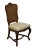 French Provincial High End Vintage Solid Walnut Louis XV French Provincial Cane Back Dining Side Chair 640-551 For Sale - Image 3 of 9
