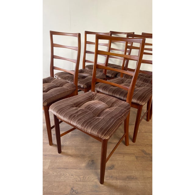 Brown Mid-Century Modern Teak Dining Chairs by A.H. McIntosh, 1960s, Set of 6 For Sale - Image 8 of 14