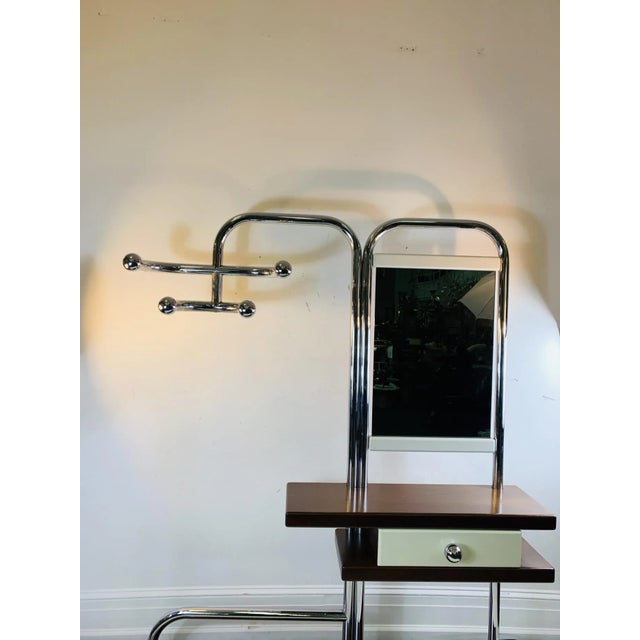 Italian 1970s Modernist Hall Rack Attributed to Willy Rizzo For Sale In Philadelphia - Image 6 of 11