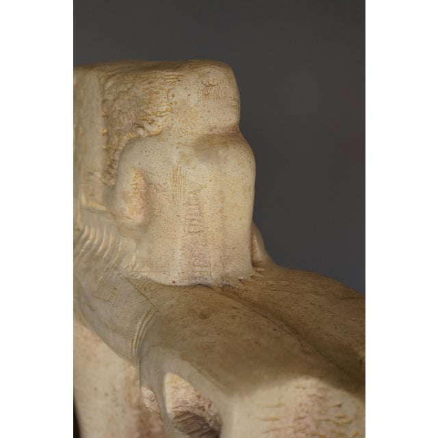 Stone Italian Artist, Brutalist Sculpture of Horse & Rider, 1970s, Stone For Sale - Image 7 of 14
