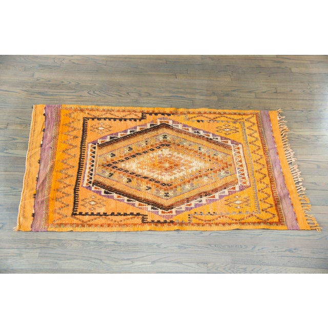 Vintage Mid-20th Century Moroccan Rug For Sale - Image 4 of 14