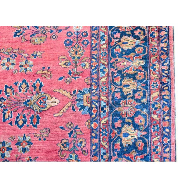 Textile Early 20th Century Sarouk Mohajeran Rug For Sale - Image 7 of 13