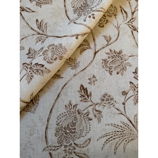 Textile Schumacher 176493 Chinoiserie Vine Neutral Fabric 3 7/8 Yards Mark Sikes For Sale - Image 7 of 7