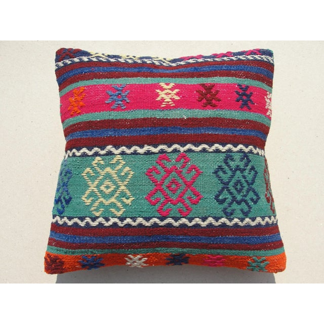 Kilim Rug Pillow Cover For Sale - Image 9 of 9