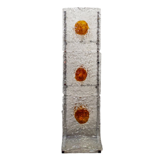 Floor Lamp by Mauro Marzollo for Mazzega, Italy, 1970s For Sale