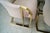 Metal 1970’s Hollywood Regency Pierre Cardin Brass Dining Arm Chairs - Set of 10 For Sale - Image 7 of 12