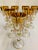 Transparent David Orgell Exclusivist 24 Kt Gold Leaf Champagne Flutes - Set of 7 For Sale - Image 8 of 13