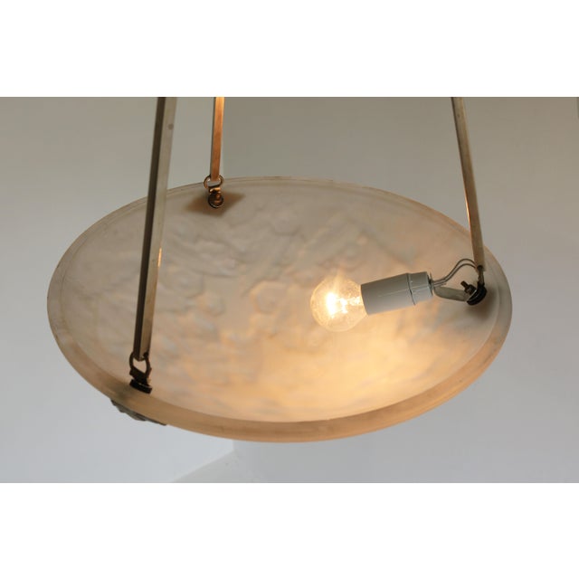 Art Deco Geometric Pendant by Muller Frères for Luneville, France, 1930s For Sale - Image 3 of 12