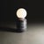 Gold Large Navazi Table Lamp in Scorched Coal Ceramic and Frosted Glass by Svitanok For Sale - Image 8 of 10