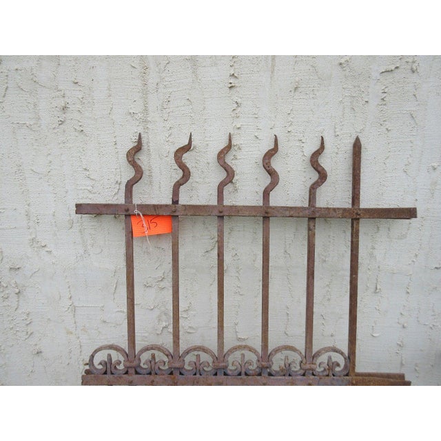 Victorian Antique Victorian Iron Gate For Sale - Image 3 of 7