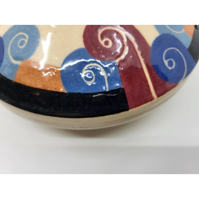 Art Deco Ceramic Vase from Simone Larrieu, 1930s For Sale - Image 15 of 16