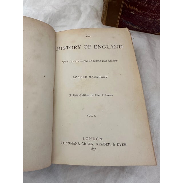 Antique 19th C. Collection of Leather Bound Books-A Set For Sale - Image 12 of 12