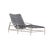 Brown Jordan Kantan Aluminum Suncloth Chaise Lounge, Dove frame with Marine fabric For Sale - Image 12 of 12