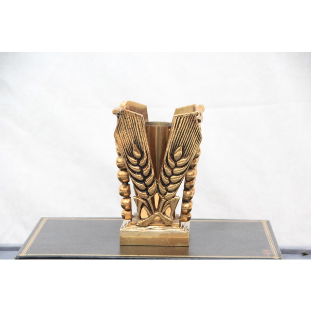Gold Bronze Candleholder, 1950s For Sale - Image 6 of 18