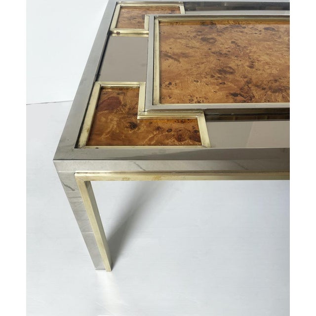 Vintage Mirrored Glass Coffee Table, 1970 For Sale - Image 4 of 12