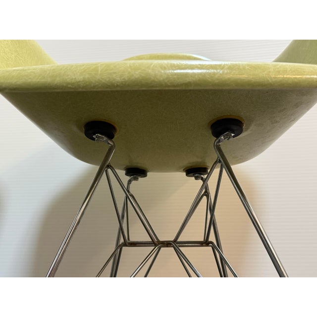 Modernica Case Study Fiberglass H-Base Armchairs, Pair For Sale - Image 11 of 12