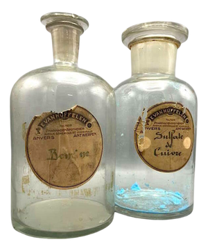 Antique Pharmacy Storage Jars, 1890s, Set of 2
