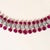 Modern Vintage 38.91 Carats Ruby & 17.71 Carats Diamond Triple Row Necklace 14k Gold For Sale - Image 3 of 4