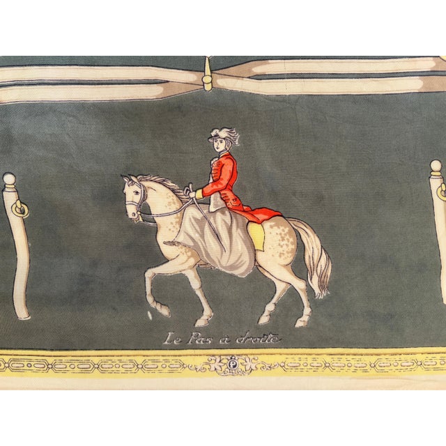 French The Maneige Royal by Antoine de Pluvinel Silk Scarf For Sale - Image 3 of 12