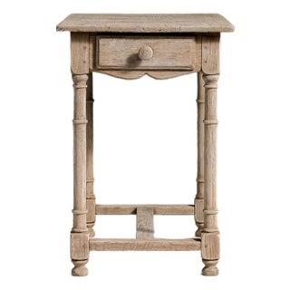 Oak Side Table With Single Drawer For Sale
