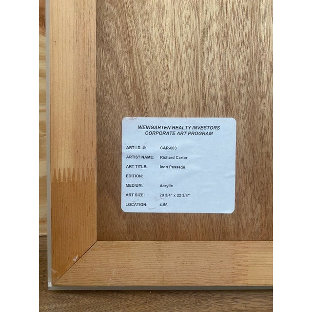 Plastic Richard Carter Painting "Icon Passage" For Sale - Image 7 of 14